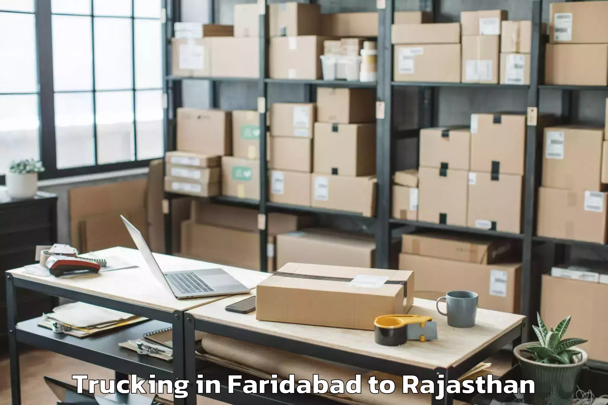 Easy Faridabad to Kherli Trucking Booking